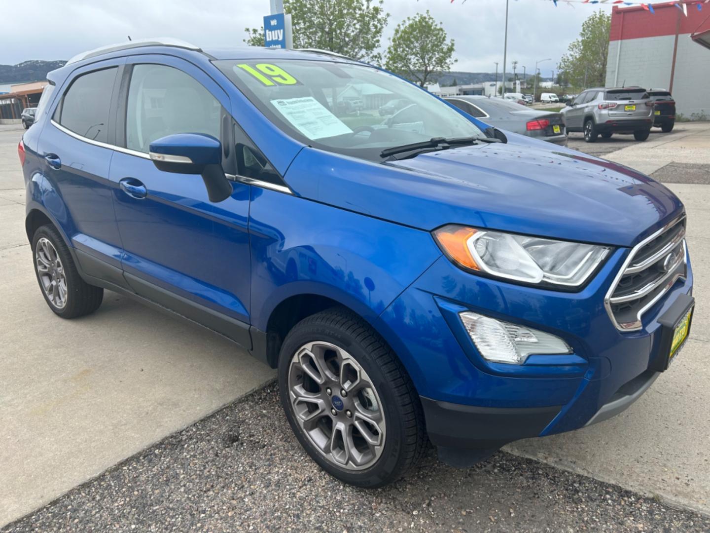 2019 BLUE /Black FORD ECOSPORT TITANIUM (MAJ6S3KL1KC) with an 2.0L engine, Automatic transmission, located at 3030 CY Ave, Casper, WY, 82604, (307) 265-3830, 42.827816, -106.357483 - Photo#4